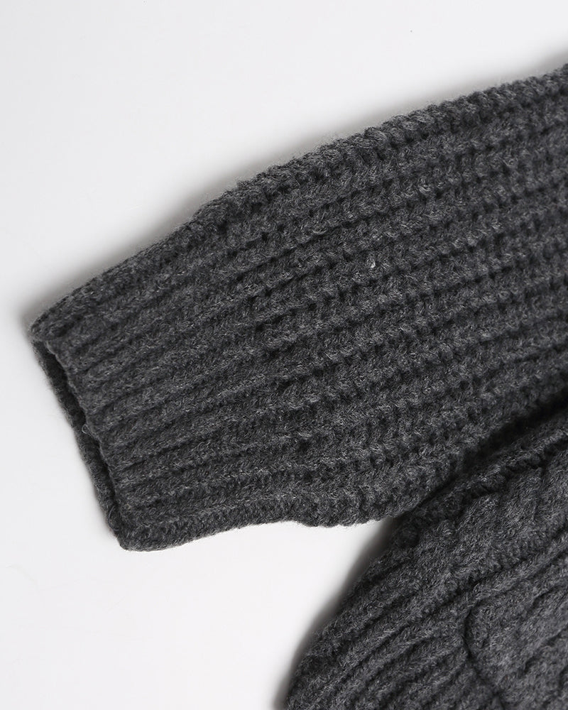 Vintage Hooded Cardigan Sweater