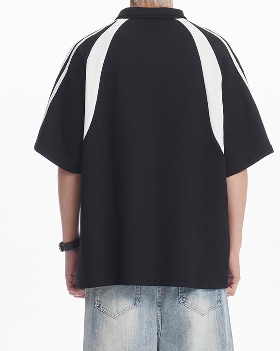 Colorblock polo short sleeves