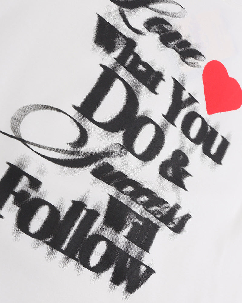 라운드넥 하트 반팔