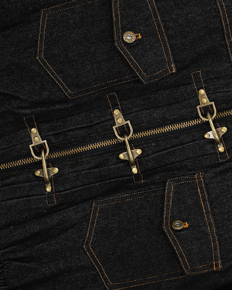 Retro hooded cotton jacket