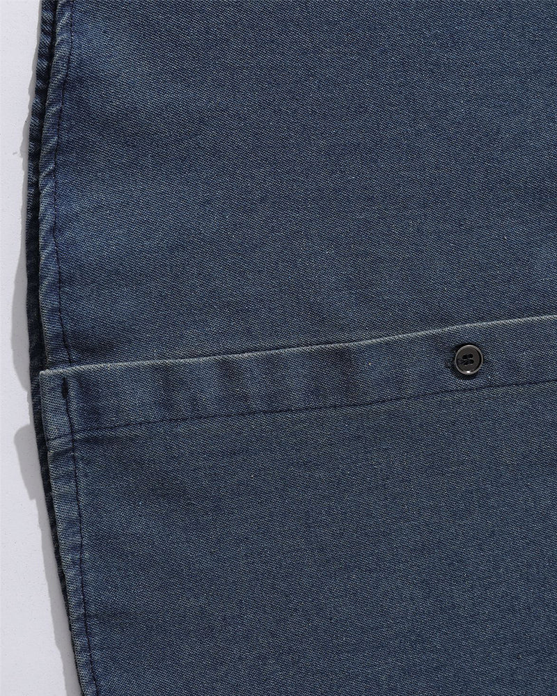 Retro contrast short-sleeved shirt