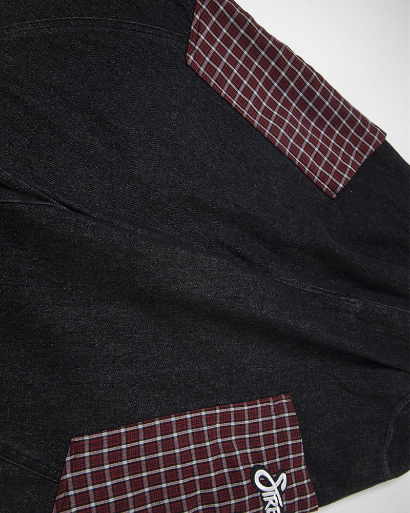 레트로 플레드 반바지