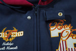 Retro hooded baseball uniform