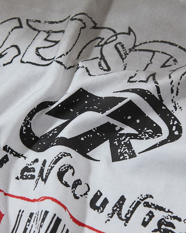 레트로 잉크젯 모터사이클 스타일 반팔