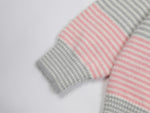 retro striped polo sweater