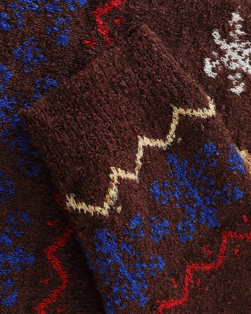 Retro puppy knit sweater