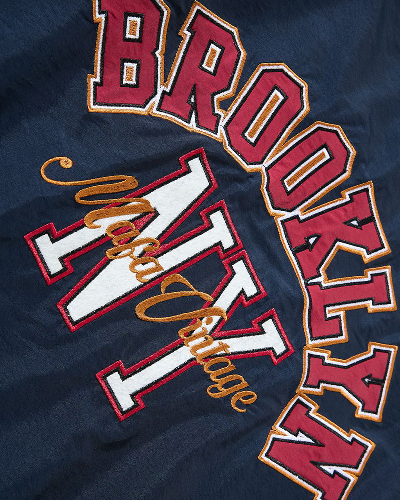 Color-blocked letter sweatshirt