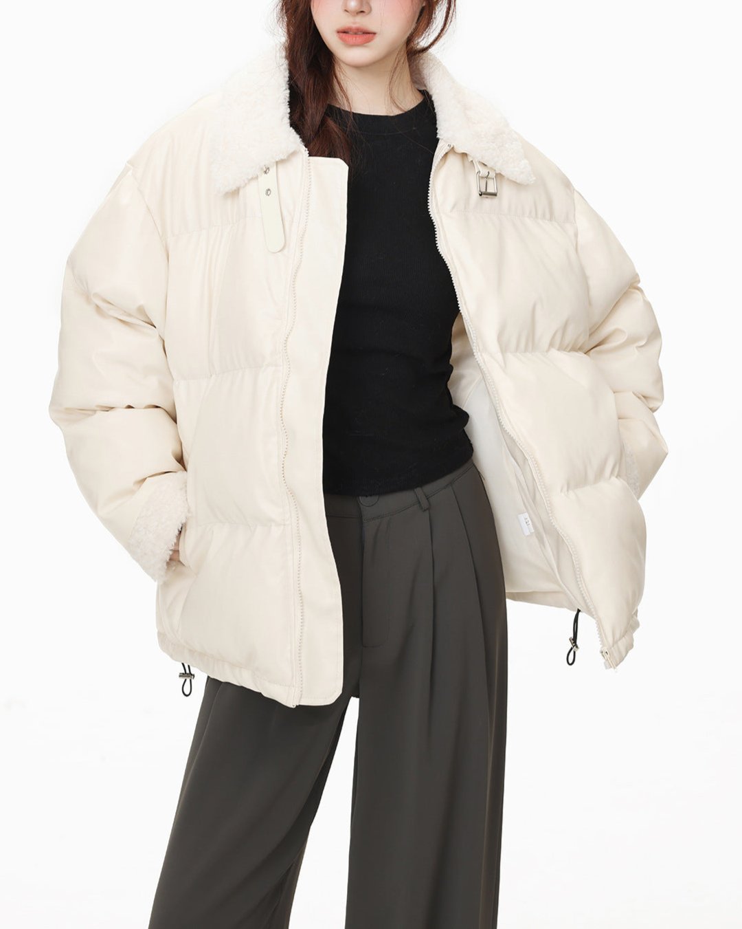 Retro simple versatile cotton jacket