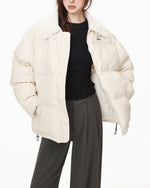 Retro simple versatile cotton jacket