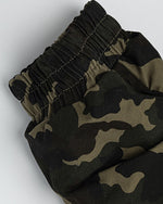 Camouflage plush hooded jacket