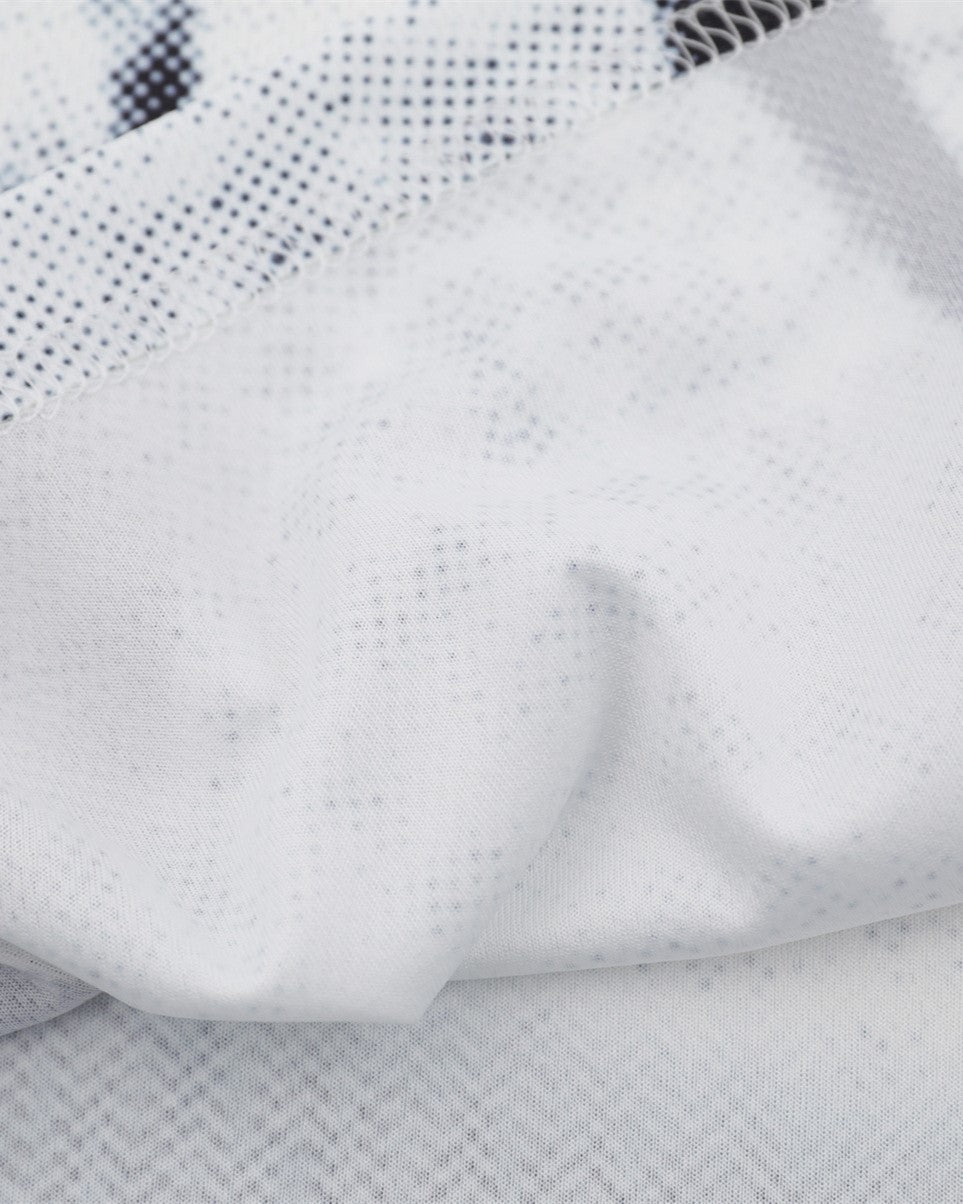 레트로 프린트 스포츠 반팔