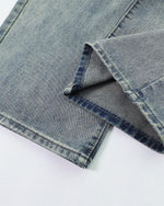 Ink-splashed casual jeans