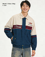 復古刺綉翻領百搭外套