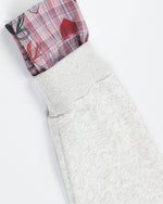 Cute cat embroidery fake two-piece sweatshirt