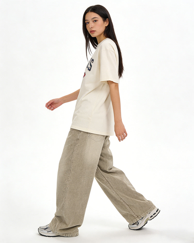 Ombre Straight-Leg Casual Pants