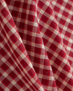 Fun plaid short-sleeved shirt