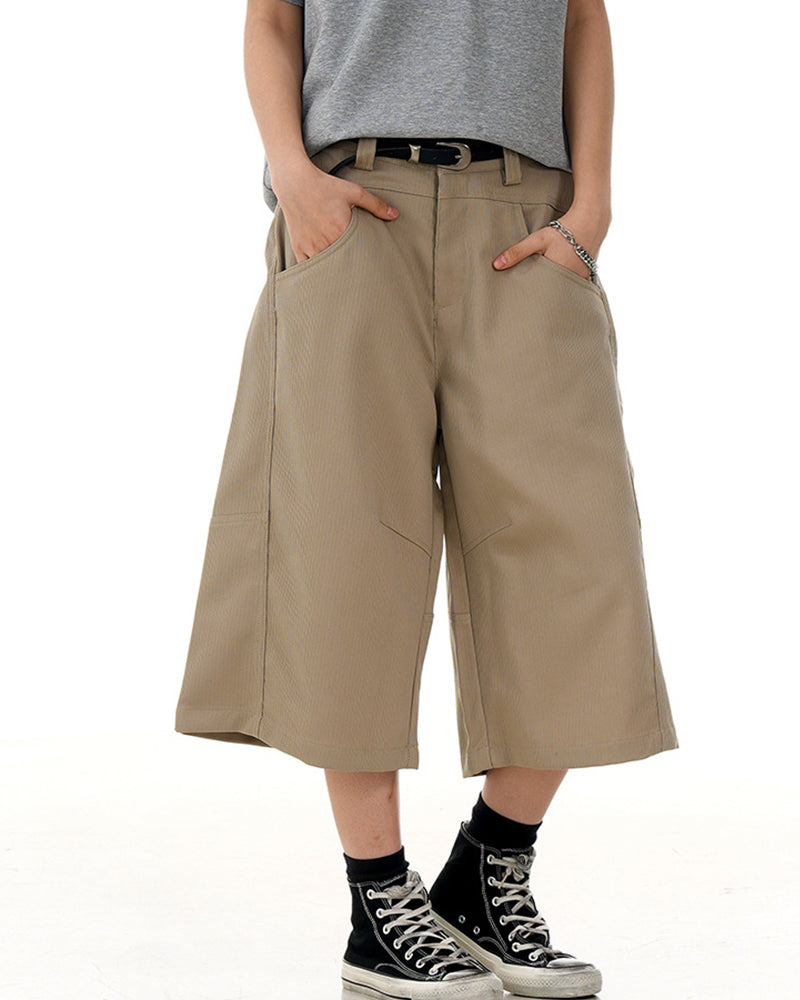 Loose straight pants