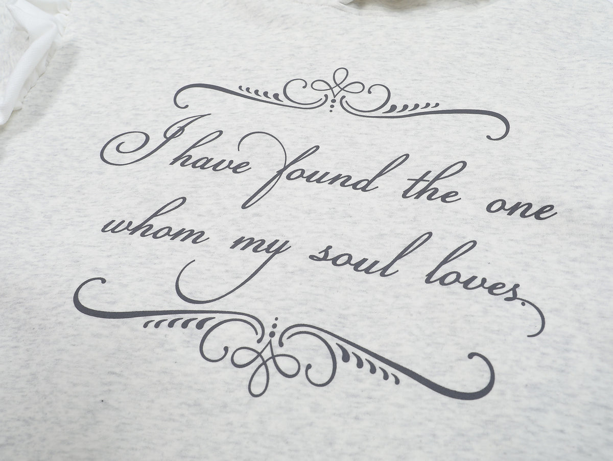 可愛刺綉蕾絲連帽衛衣