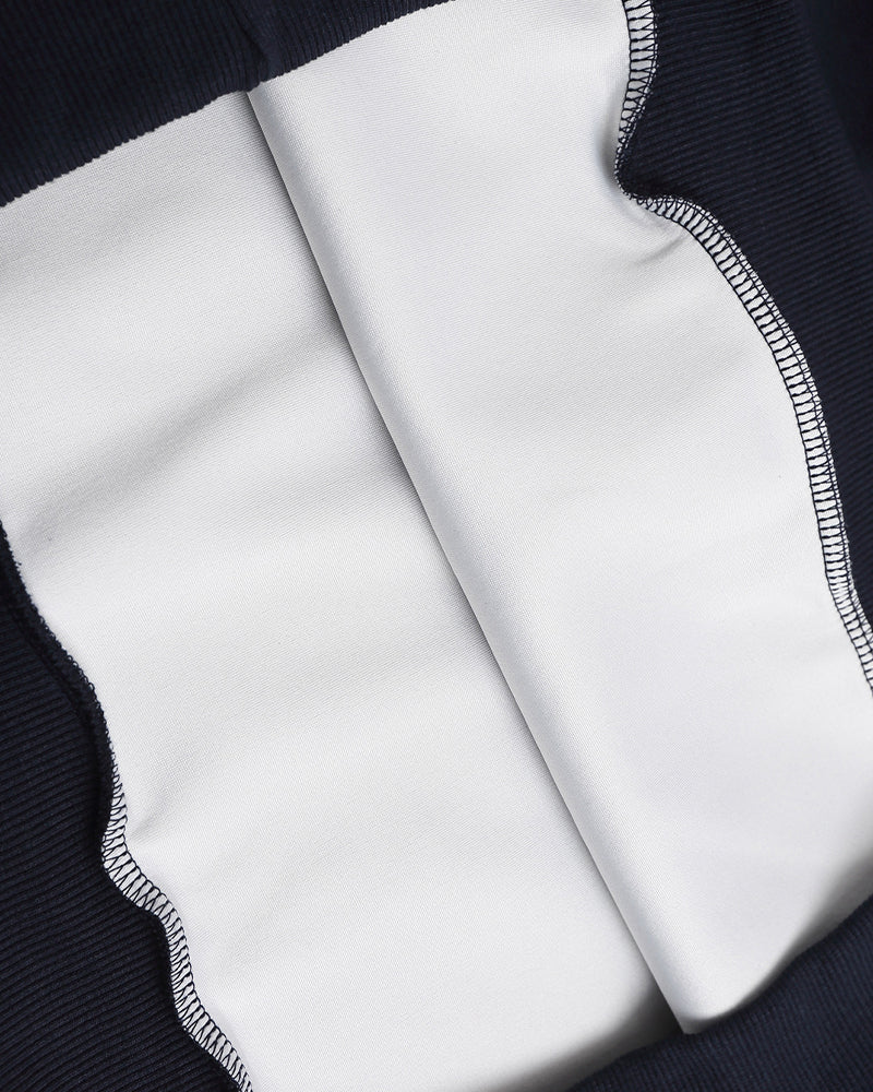 Heart embroidered hooded sweatshirt