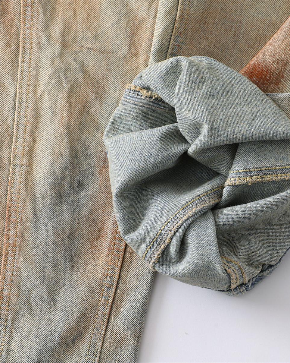 水洗做舊牛仔褲