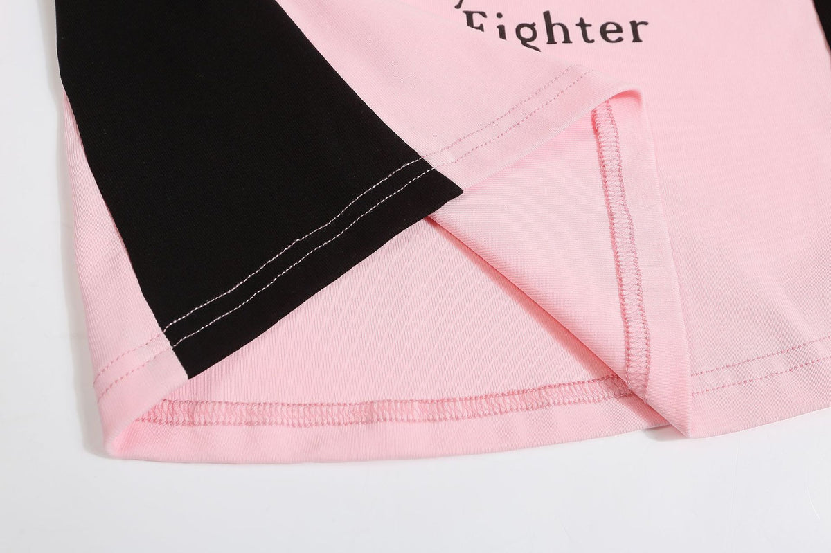 復古拼色印花長袖