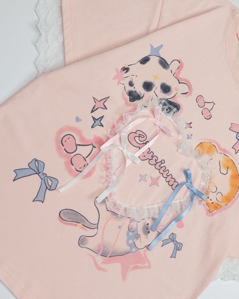 귀여운 루즈한 반팔