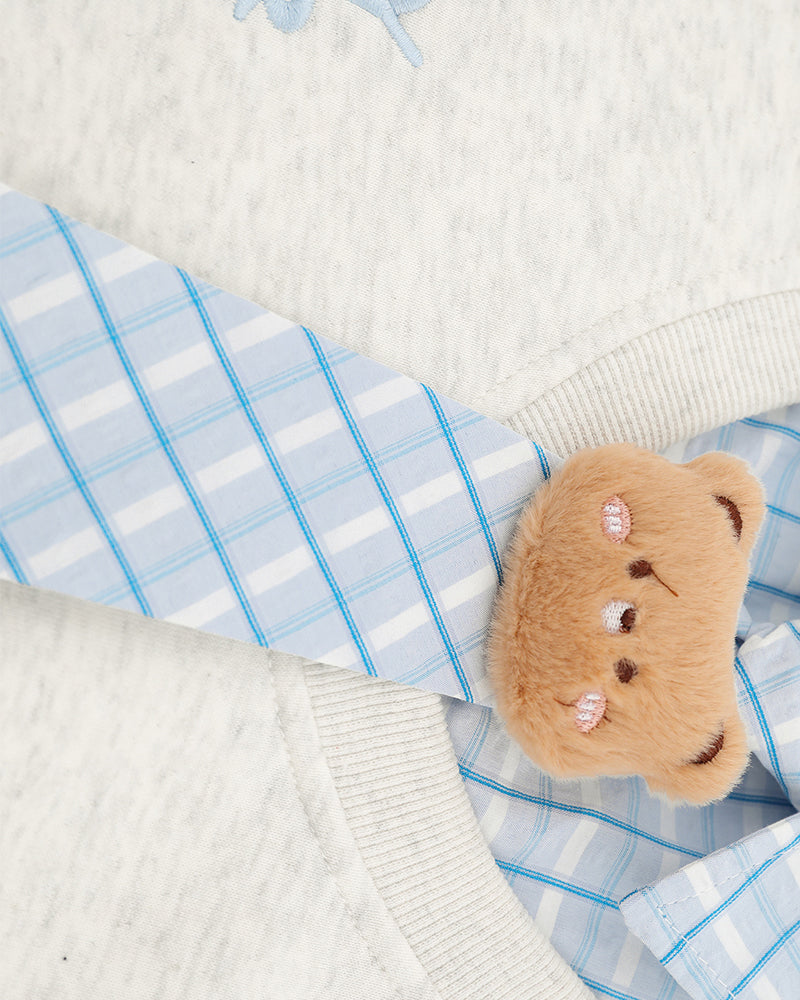 復古拼接假兩件衛衣