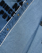 Washed letter jacket