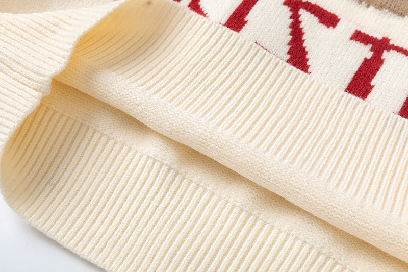 vintage christmas loose sweater