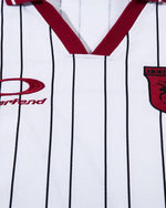 레트로 대비 스트라이프 반소매