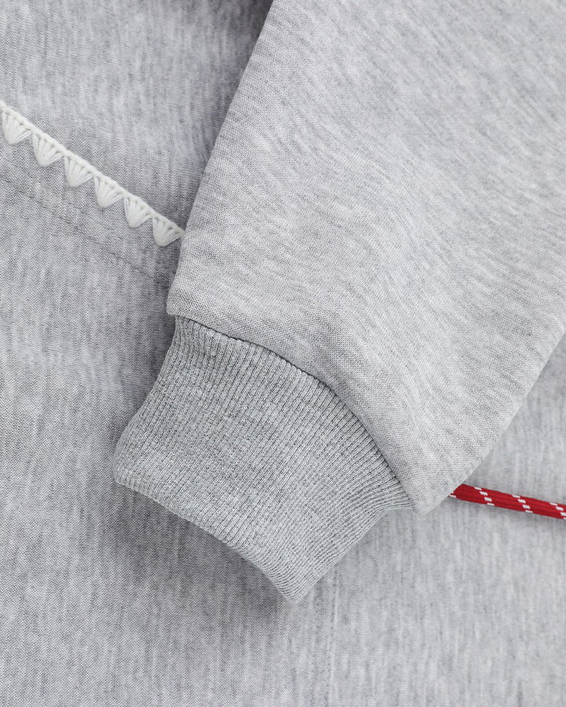 復古印花連帽衛衣