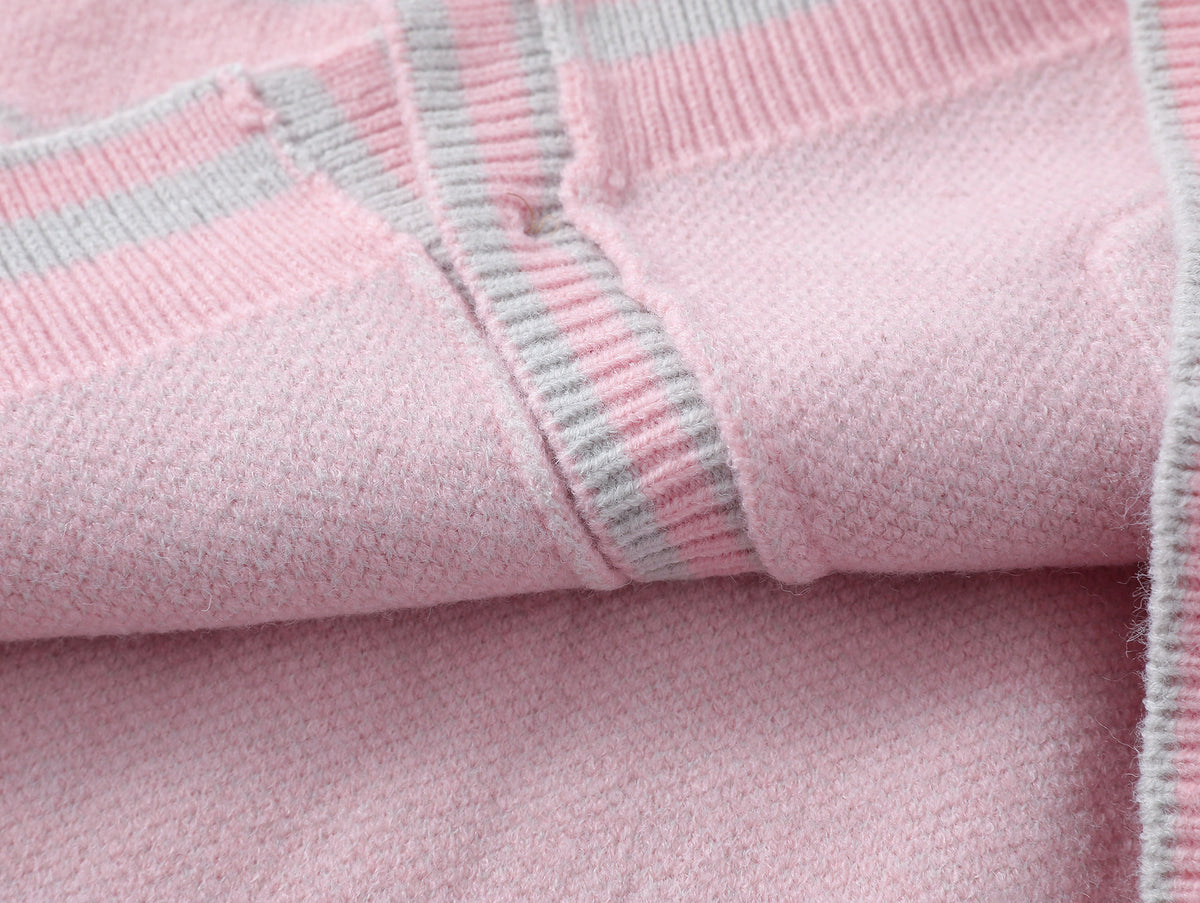 復古拼色針織毛衣