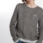 Retro contrasting sweater (women's style)