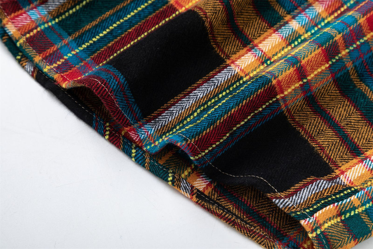 vintage plaid short sleeve shirt