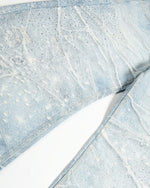 Designer-style denim trousers