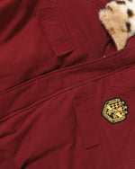 機車刺綉棉服外套