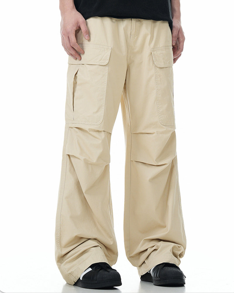 Multi-pocket casual trousers