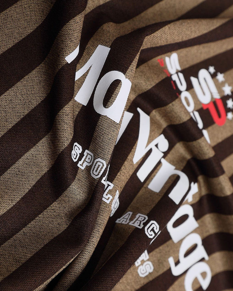 Striped casual short sleeves