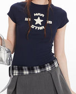 Short round neck short sleeves