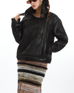 Retro lamb wool padded jacket