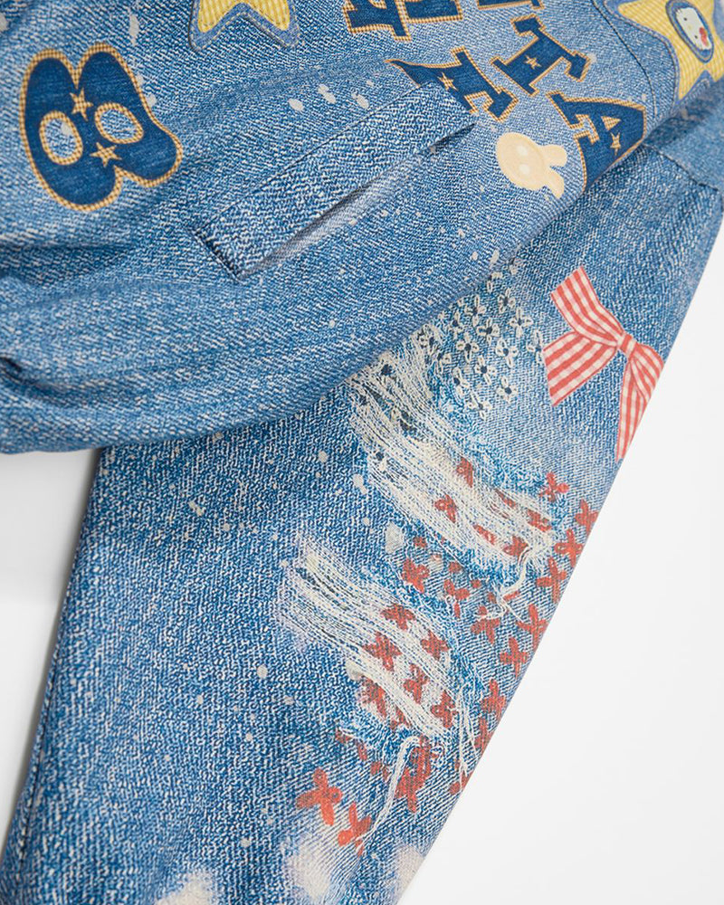 趣味創意印花外套