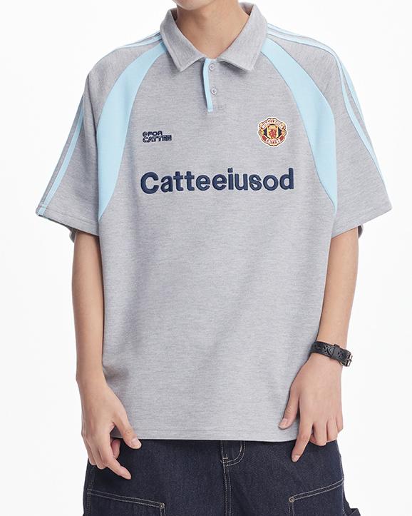 Colorblock polo short sleeves
