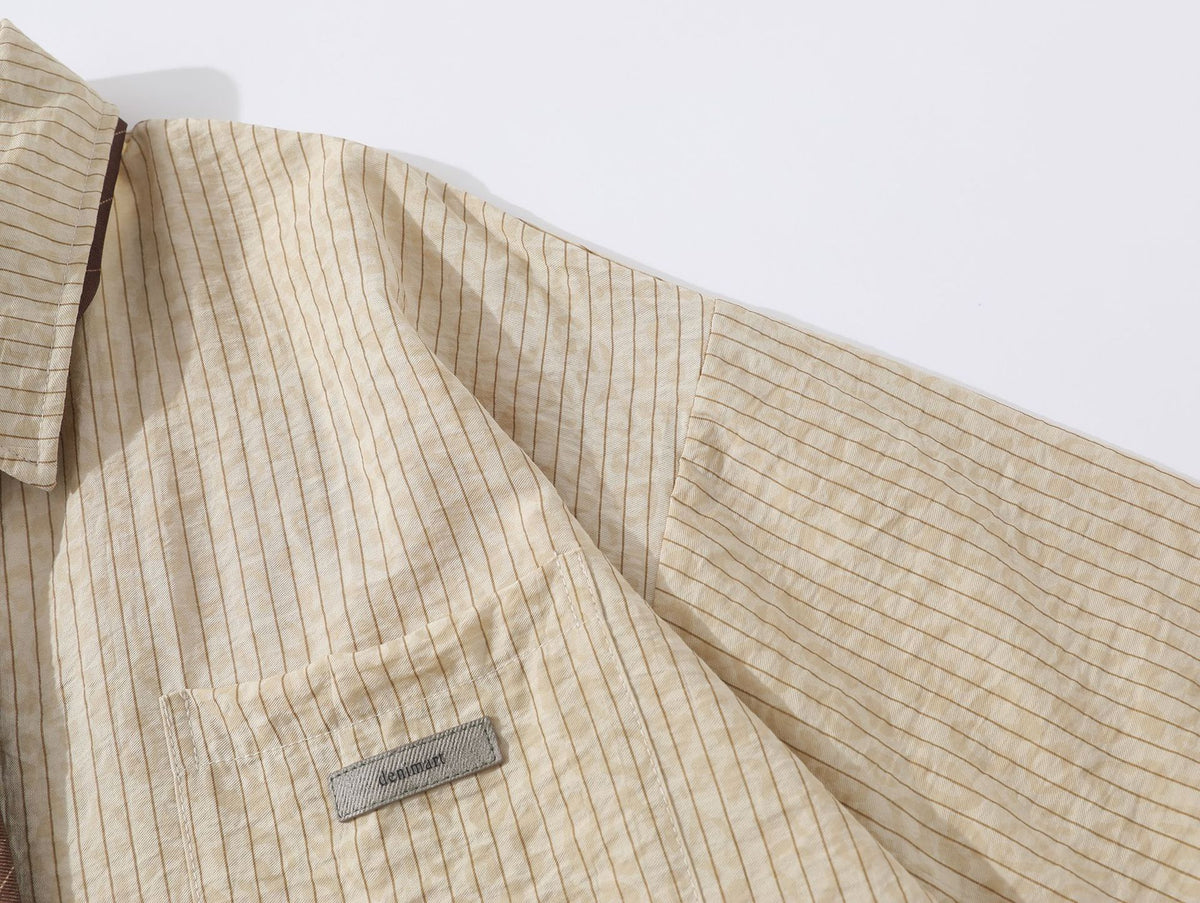 Retro versatile short-sleeved shirt