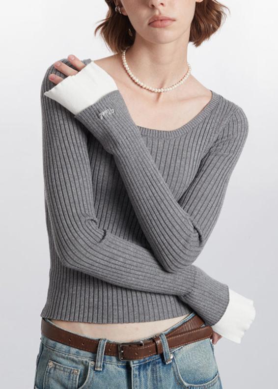 復古條紋針織衫(女款)