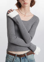 復古條紋針織衫(女款)