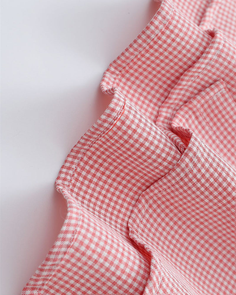 Fun Embroidered Plaid Shirt