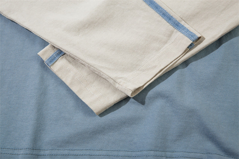 Versatile patchwork casual top