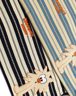 레트로 만화 줄무늬 반팔