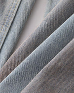 水洗休閑直筒牛仔褲