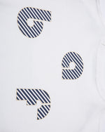 레트로 콘트라스트 반소매